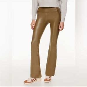 Aritzia | Wilfred Free | Daria Flare | Vegan Leather in Cognac | Size XL | NWT